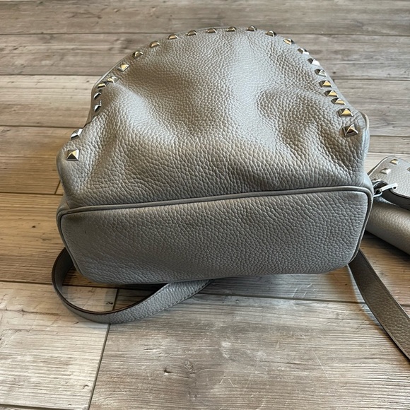 Michael Kors Gray Studded Backpack - Picture 4 of 7